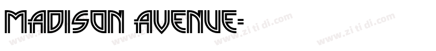 Madison Avenue字体转换